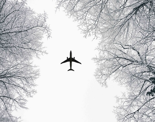 Enteisung Winter Flugzeug