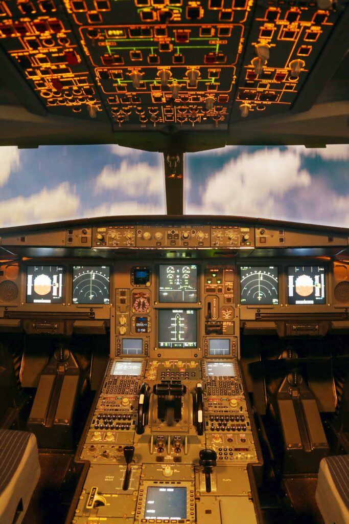 Cockpit Flugzeug
