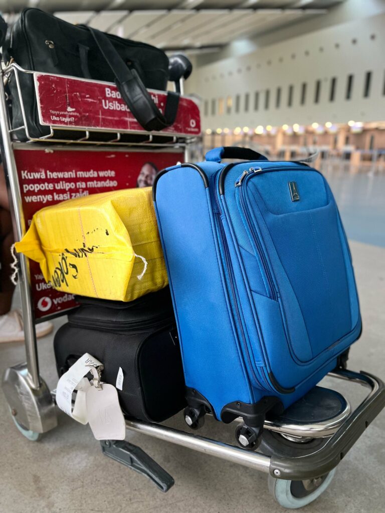 Gepäck am Flughafen