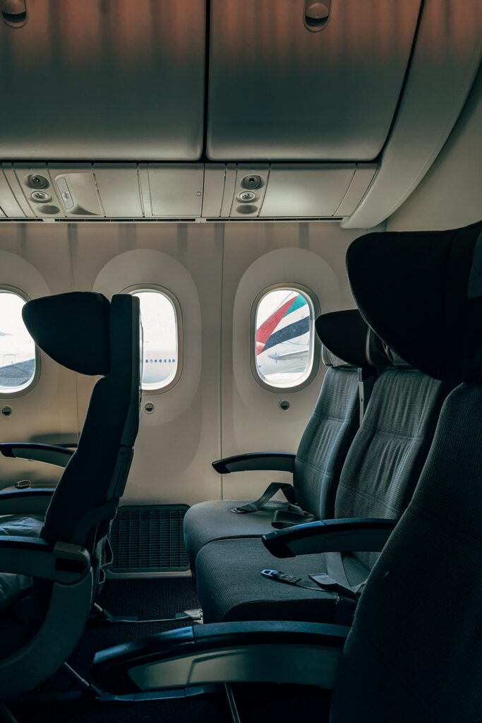 Sitzplatz im Flugzeug 