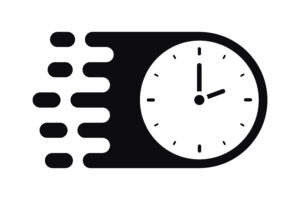 Schwarze Grafik Uhr