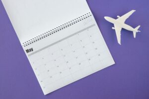 Kalendar mit Modellflugzeug