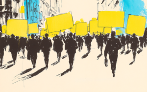 Streik Symbolbild Zeichnung